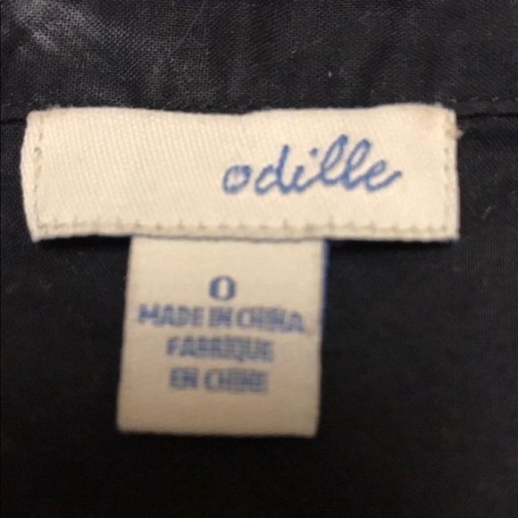 Anthropologie Odille Black & White Ruffle Blouse - Picture 3 of 6